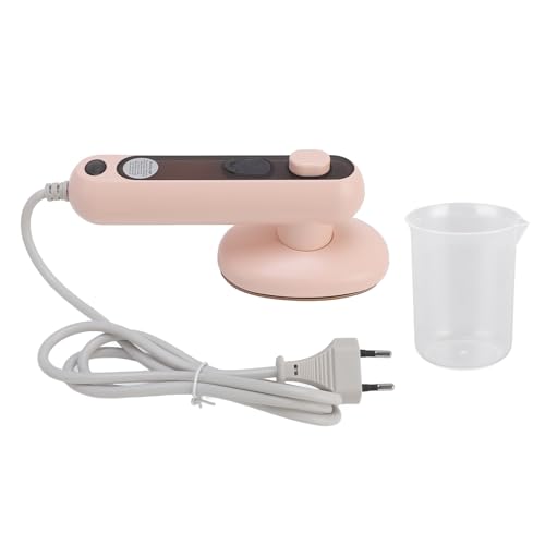 Cygmophing Plancha de Vapor portátil para Ropa Uso húmedo y seco Ti Panel Mini máquina de Planchar de Mano con Tanque de Agua de 60 ml para Viajes