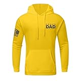 GDGTBNH Regalos Reyes Hombre Sudadera Capucha Hombre Jersey Cremallera Hombre Abrigo Hombre Sudadera Betis Jersey Sin Mangas Hombre Ropa De Fitness Hombre Jersey Navidad Sweatshirt Amarillo M