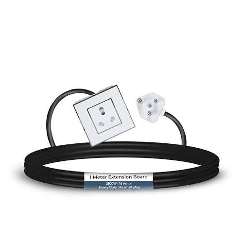 Image of Extension Board Heavy Duty Multi Socket 15A /16A /20A (2500 Watts 6A Small Plug, 1 Meter)
