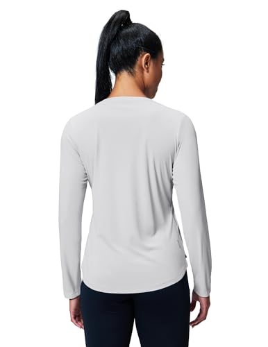 Image of MIER Womens Long Sleeve Sun Shirt UPF 50+ Quick Dry V-Neck Workout Tops