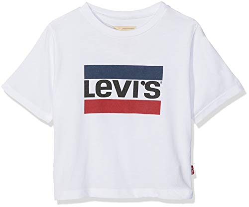 Levi's Kids Tee-Shirt NM10637 T, Bianco (White 01), 5 Anni (Taglia Produttore: 5A) Bambina