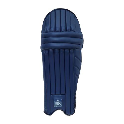 Image of Whitedot PU Eleanor Cricket Batting Pad, Suitable for Youth Right Hand, Navy Blue