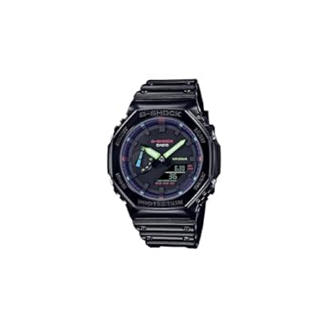 Relógio G-SHOCK Carbon Core Guard anadigi GA-2100RGB-1ADR