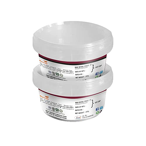 Image of BLOSSOM White - Black Sugar Paste /Fondant for Cake Decorating, 200g - Pack of 2 (400g Total Pack Size)