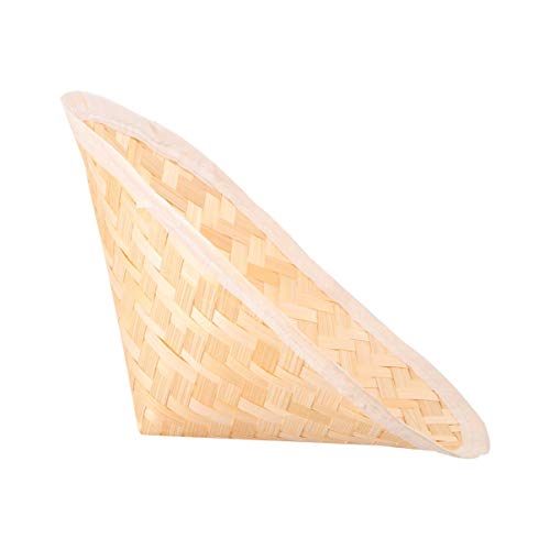 VORCOOL 23. 5X14. 5Cm Oriental De Bambu Chapéu de Palha Cone Jardim Pesca Chapéu Adulto Chapéu de Ar