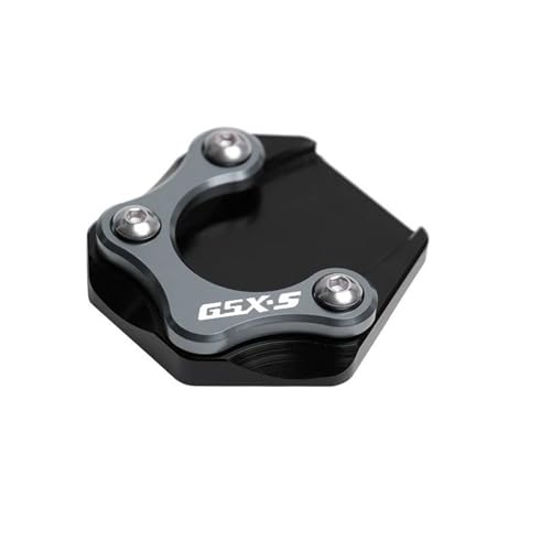 に適合するスズキ GSX-S 750 1000 1000F 2015-2021 用 オートバイ用 大型キックスタンドパッド フットサイドスタンド延長サポートプレート 通り(Grey)