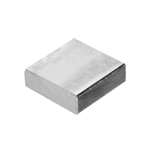 PATIKIL 30x30x10mm Steel Bench Block Steel Block Metal Bench Block No Holes Matched Hardened Steel Flat 123 Blocks Precision Ground Milling for Jewelry Making Stamping Tool Square