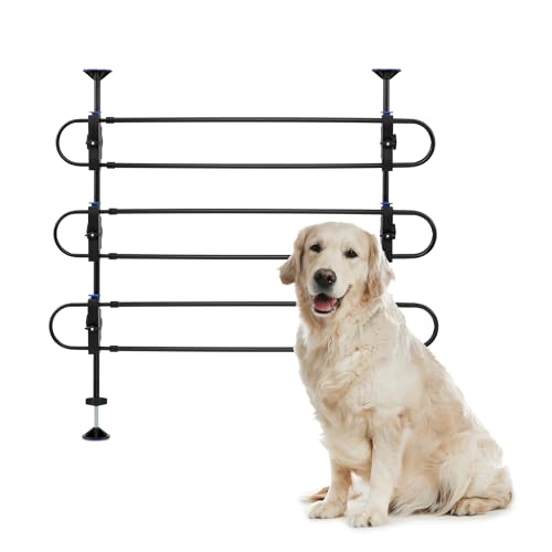 PetSafe Happy Ride Metal Dog Barrier, Pet Gate Vehicle Divider for Cars,...