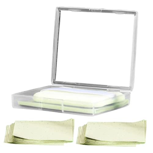DOITOOL Oil Absorbing Paper Green Tea Face Wipes Oil Control Sheets Blotting Paper Set for Oily Skin