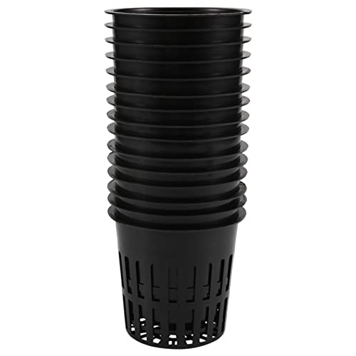 DFgeo(ディーエフゲオ) 15 パック 4 インチ ネット カップ スロット メッシュ ワイド リップ フィルター プラント ネット ポット バケツ バスケット 水耕栽培用