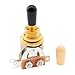 Musiclily Metric 3 Way Short Straight Guitar Toggle Switch Pickup Selector for Gibson Epiphone Les Paul Electric Guitar,Gold Top with Cream Tip