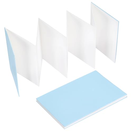 Diario azul de acuarela para regalos de cumpleaños y Navidad set de 2 blocs de dibujo