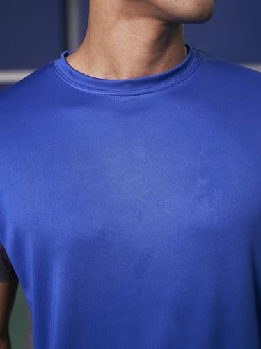 Image of FitMonkey Sports Breathable Crew Neck Dry Fit T Shirt | Regular Fit Cut & Sew T Shirt for Men |Sport T Shirt for Men |Quick Dry Technology with Moisture Control |Lightweight