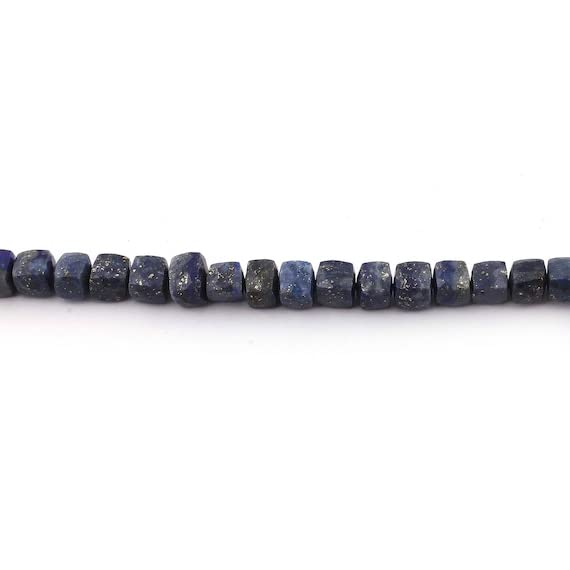 Lapis Lazuli Faceted Cube Briolettes perles cubiques 7mm SB4046