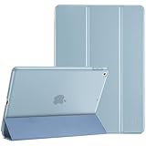 ProCase iPad 9.7"(旧型）ケース スマート 超スリム スタンド フォリオ保護ケース 半透明フロスト バックカバー 対応機種：iPad 9.7" 第6世代 2018 / 第5世代 2017 - スカイブルー