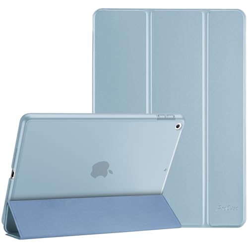 ProCase iPad 9.7 Case (Old Model) 2018 iPad 6th Generation / 2017 iPad 5th Generation Case - Ultra Slim Lightweight Stand Case with Translucent Frosted Back Smart Cover for iPad 9.7 Inch –Bl