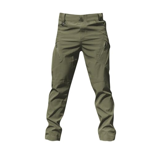 ADHOWBEW Casual Cargo Pants for Men Insulated Work Relaxed Fit Hunting Construction Breathable with Pockets Tactical Pants2