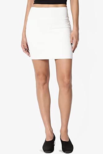 TheMogan Basic Sexy Stretch Knit High Waisted Bodycon Mini Skirt2