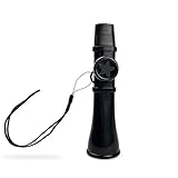 Kazoo für Erwachsene und Kinder – Waschbares Musikinstrument ohne Membranen zu ersetzen, perfekt für Gitarre, Klavier, Ukulele – einfach zu spielen, Stressabbau-Geschenk (Black)