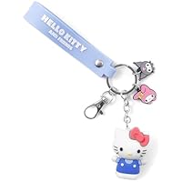 KIDS EUROSWAN Hello Kitty - Llavero con llavero de goma 3D,