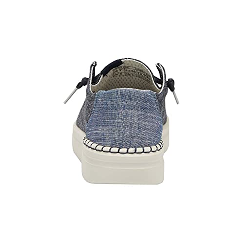 Image of HEYDUDE Women's Wendy Chambray | Women's Shoes | Women's Lace Up Loafers | Comfortable & Light-Weight