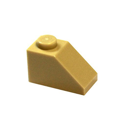 LEGO Parts and Pieces: Tan (Brick Yellow) 1x2 45 Slope x50