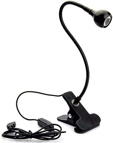 Lampe de lecture LED flexible à clip 1W avec alimentation USB