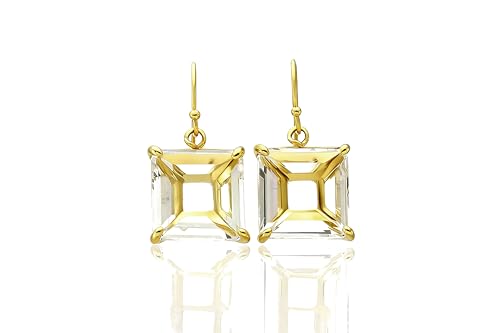 Boucles d'Oreilles en Cristal Brut de Quartz Idée Cadeau Femme