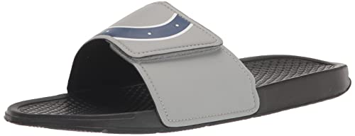 Image of FOCO mens NFL Team Cropped Big Logo Shower Sport Slide Flip Flop Sandals | Casual Sandals