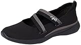 Ryka Womens Molly Fitness Lifestyle Slip-On Sneakers Black 6.5 Wide (C,D,W)