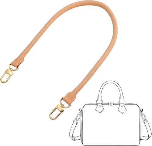 Remplacement pour sac Lv Graceful Damier Speedy en cuir Vachetta souple avec cire d'abeille
