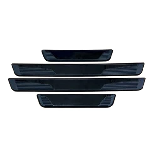 Seuil de porte Mazda BT-50 en acier inoxydable noir haut de gamme