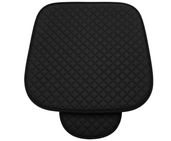 Image of AURAFRESH Car Seat Protector Cushions Cover, Airbag friendaly. (Black, 1PC Driver SEAT)