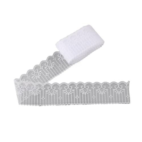 Cinta de encaje blanco para arreglar ropa y rematar costuras rotas 2