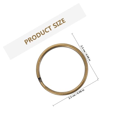 Llaveros de hierro retro PRETYZOOM: anillos partidos seguros que resuelven tus proyectos DIY 3