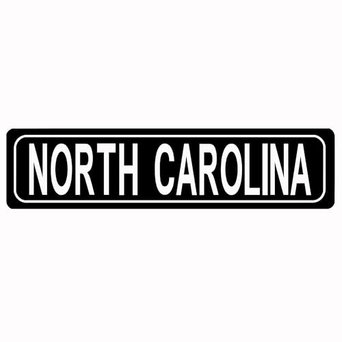 Drcoevo North Carolina Aluminium Metal Tin Sign Poster Suitable for Street Home Bedroom Kitchen Funny Bathroom Retro Bar Farm Garden Indoor Outdoor Decorative Plaque Wall Art Decor 16x4 In