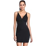 JOYSHAPER Full Slips for Under Dresses Long Cami Slip Dress Women Sleepwear Seamless V Neck...