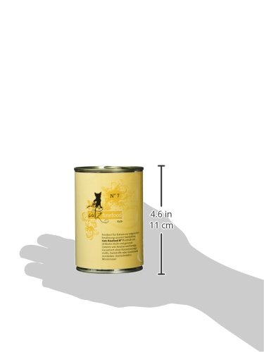 catz finefood N° 7 Rind & Kalb Feinkost Katzenfutter nass, verfeinert mit Aprikose & Ananas, 6 x 400g Dosen