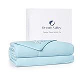Dream Valley® Outlast® 冷却掛け布団 NASAグレードテクノロジー冷却ブランケット Q-Max > 0.4 Aerocool™ 冷却 寝汗/ホットスリーパー用 アイスブルー 106インチx90インチ キング