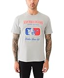 True Religion Men's Embroidery TR League Tee, Heather Grey, L