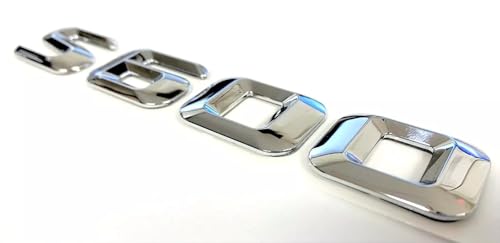 Image of 1x 1996-2013 S600 s 600 Letter Rear Trunk Nameplate Emblem Badge Numbers Decal Sticker (Silver)