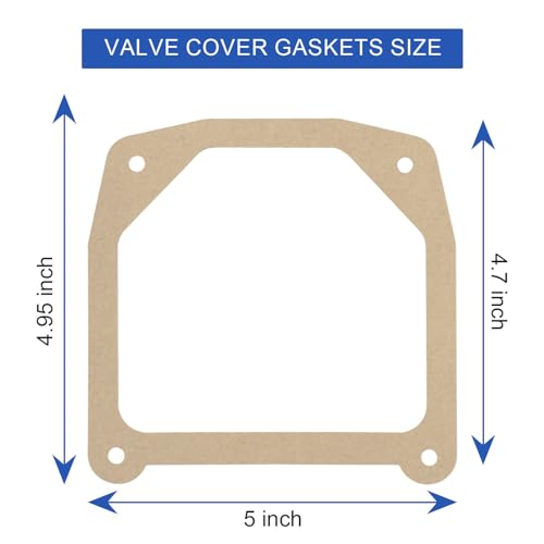 Image of Valve Cover Gaskets Replacement for Kohler 7000 Series for Units Equipped with The Stamped Steel Valve Covers (2 PCS)
