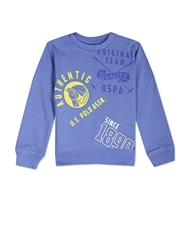 Image of U.S. Polo Assn. Kids Regular fit Cotton Crew Neck Sweatshirts