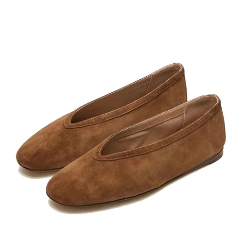 MICIFA Ballet Flats for Women Slip on Round Toe Ballerina Flats Comfortable Mary Jane Shoes Casual Daily Wear Working Shoes