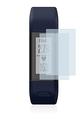 BROTECT Full-Cover Schutzfolie Matt für Garmin Vivosmart HR+ (2 Stück) - Full-Screen Bildschirmschutz-Folie, 3D Curved, Anti-Reflexion