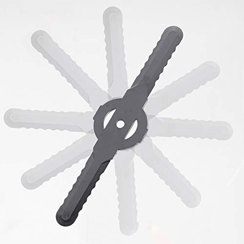 Fansipro 5 PCS Plastic Mower Grass Trimmer Blades for Qualcast Bosch Gtech Lawnmower, 140 x 33 x 2 MM, Gray