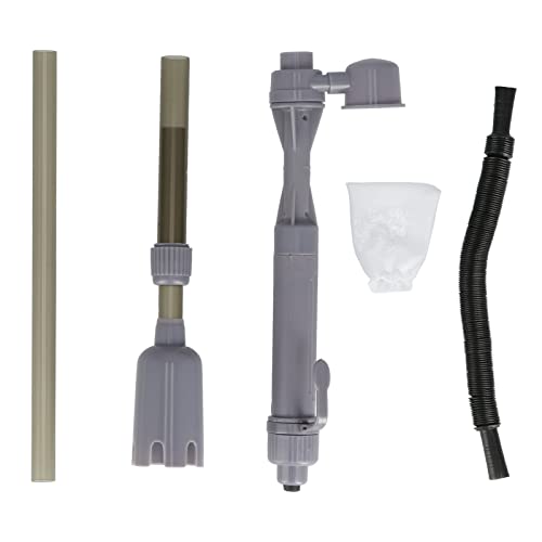 Electric Aquarium Gravel Cleaner, Automatic Fish Tanks Cleaning Tool Set 3 in 1 Electric Automatic Removable Vacuum Water Changer Sand Algae Cleaner Filter Changer