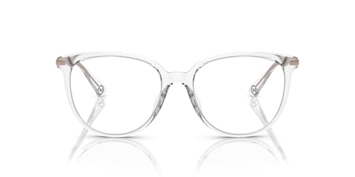 La Mejor Lista de Michael Kors Lentes más recomendados. 41 Michael Kors Mk4106u Westport - Marco redondo para anteojos graduadas para mujer, Lente transparente/demostración, 54 mm