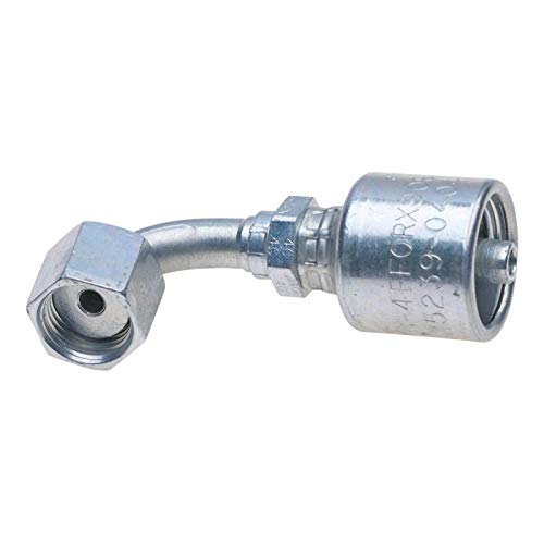 Image of Gates G25239-1212 Female Flat-Face O-Ring Swivel - 90 Bent Tube (MegaCrimp)