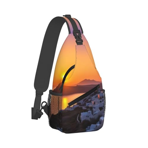 Bolso cruzado deportivo negro para senderismo y viaje miniatura 2